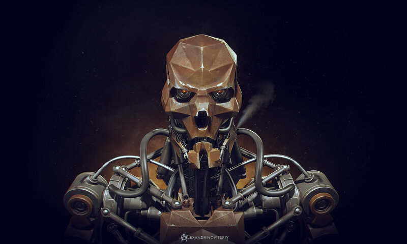 Mechanical Skull Robot