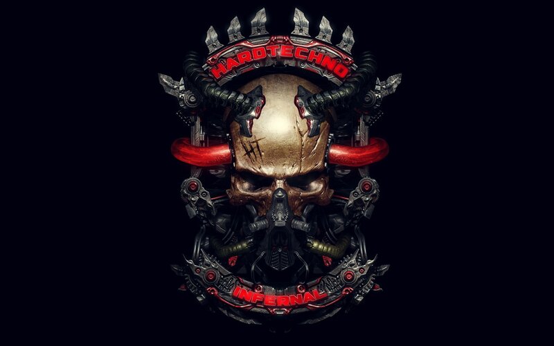 Mechanical Skull with Horns