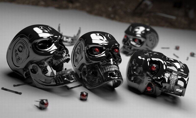 Mechanical Skulls — Black