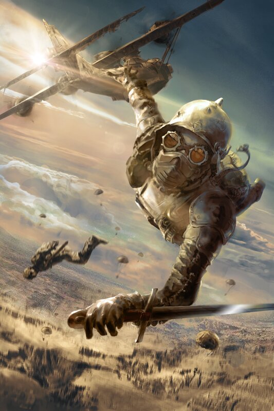 Mechanical Soldier in Flight