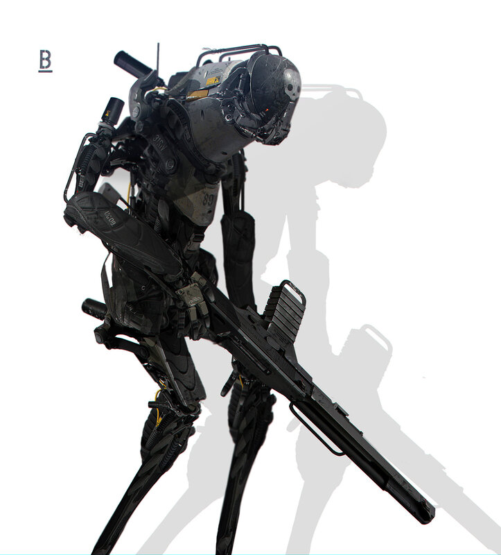 Mechanical Soldier Robot — Black