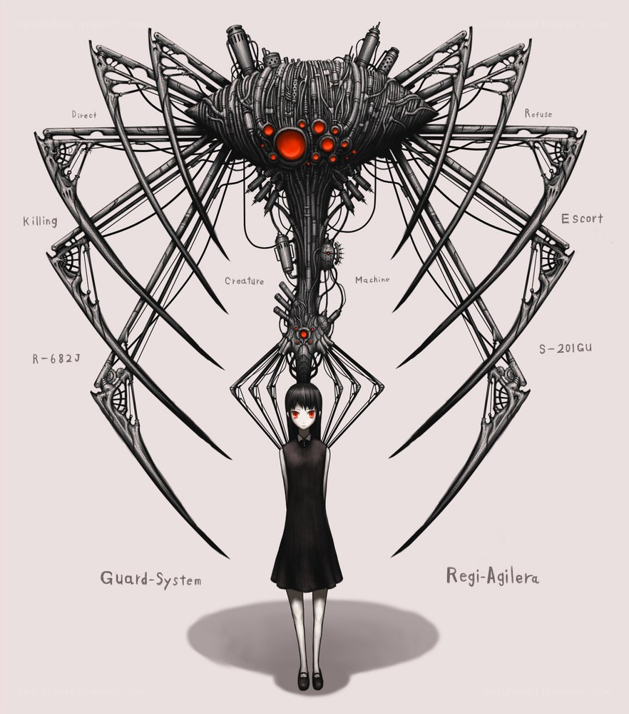 Mechanical spider creature