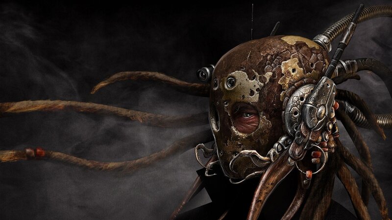 Mechanical Spider Creature — Brown, Dark