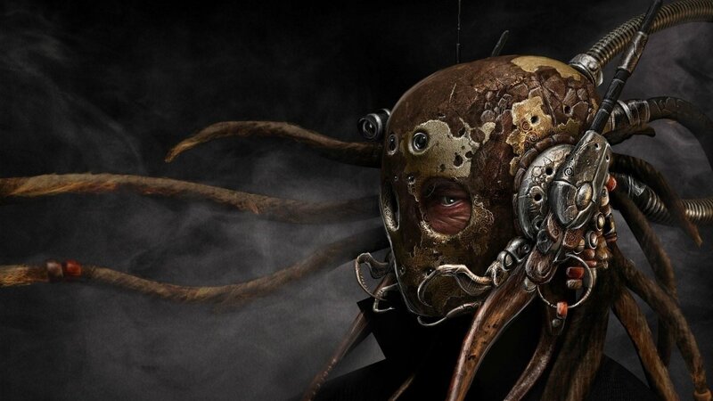 Mechanical Spider Creature — Brown