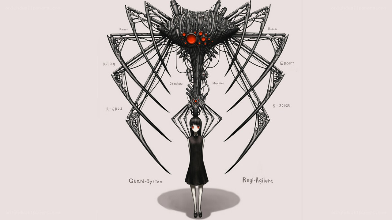 Mechanical spider creature