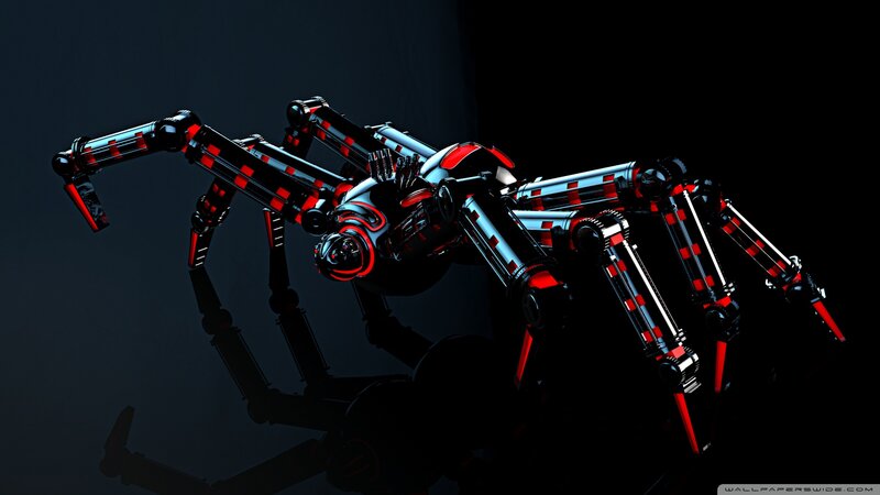 Mechanical Spider Robot — Black