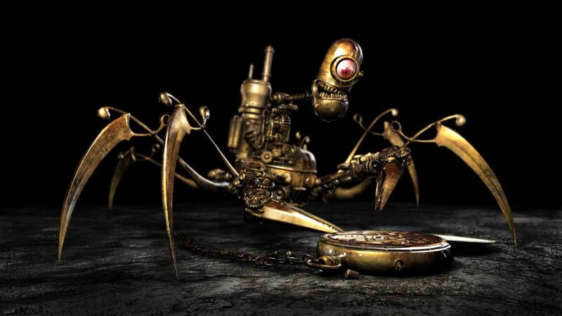 Mechanical Spider Robot — Gold