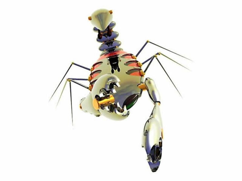 Mechanical Spider Robot — Silver, Neutral