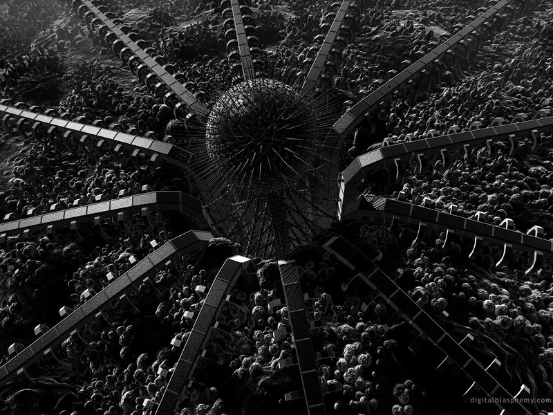 Mechanical Spider Structure — Black
