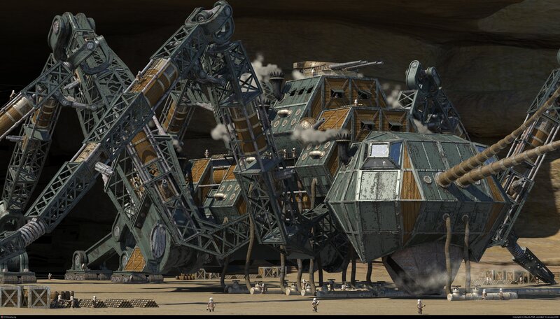 Mechanical spider vehicle