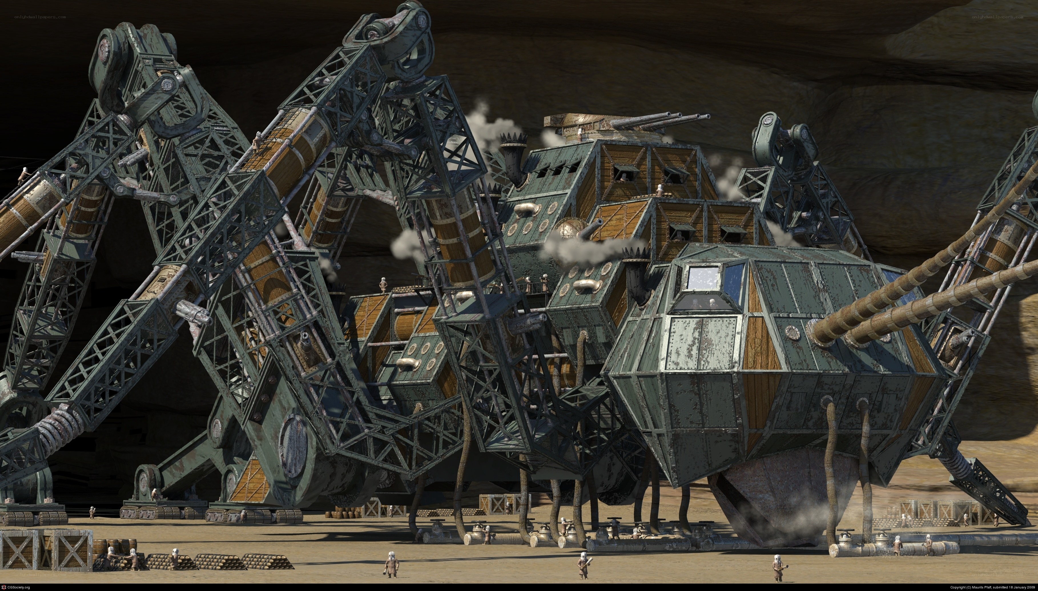 Mechanical spider vehicle