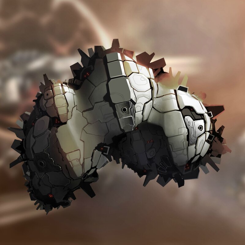 mechanical spiky creature