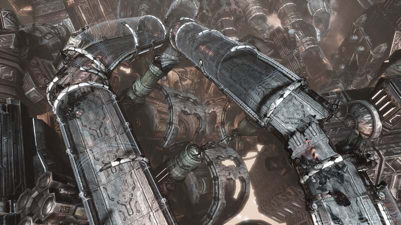Mechanical Structure — Gray, Dramatic