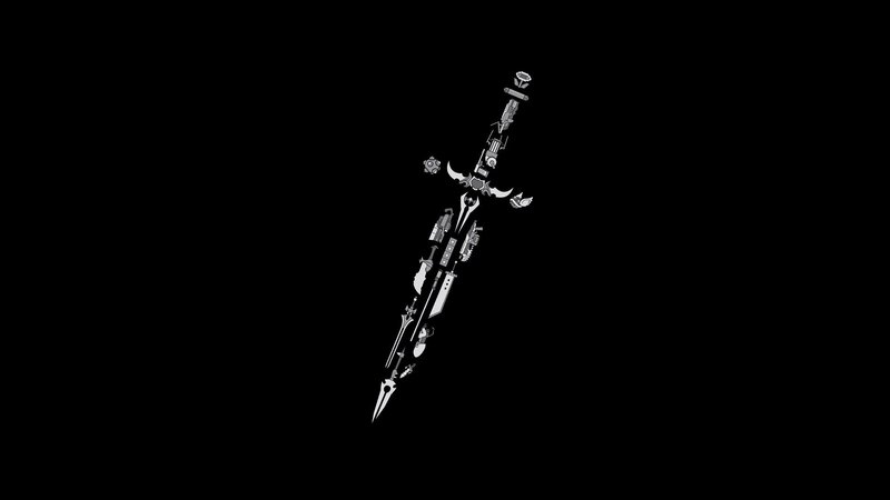 Mechanical Sword Design — Black