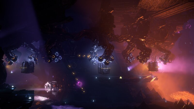 Mechanical Tentacles in Cavern