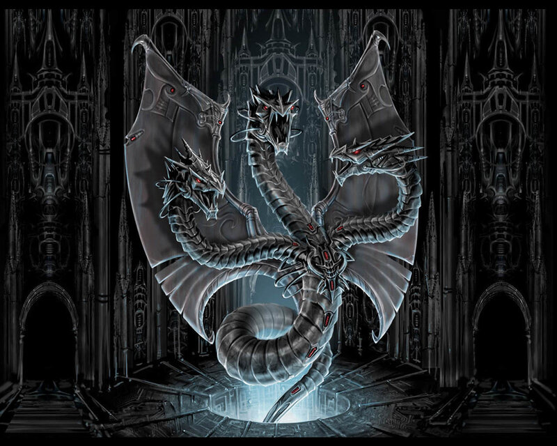 Mechanical Three-headed Dragon — Black