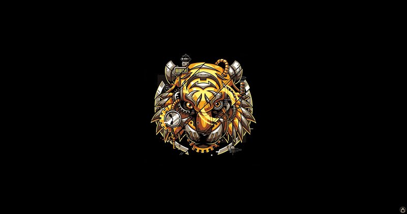 Mechanical Tiger Head