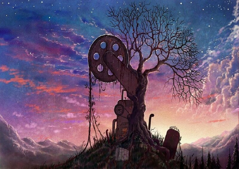 Mechanical Tree on Hill
