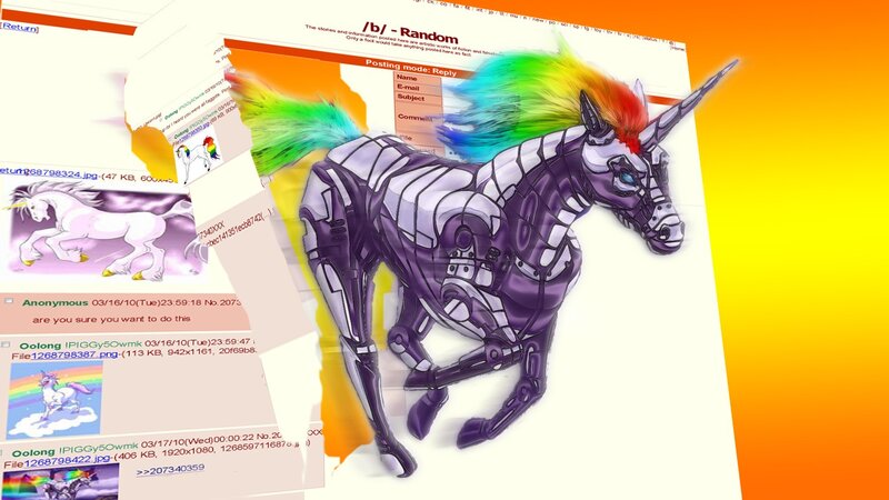 Mechanical unicorn on 4chan