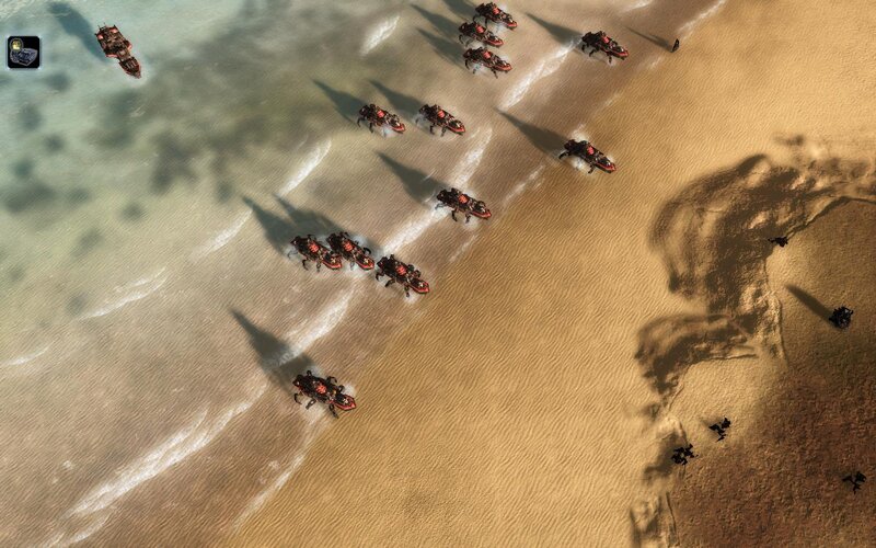 Mechanical units on beach