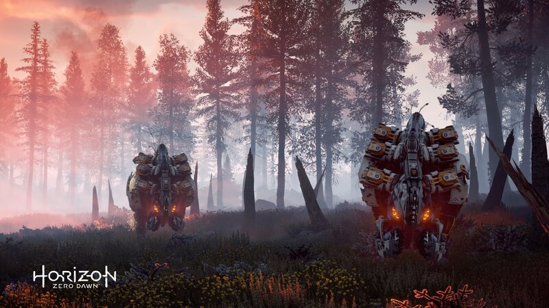 Mechanical Walkers in Forest