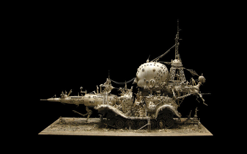 Mechanical War Machine — Gray, Dramatic, 3d Render