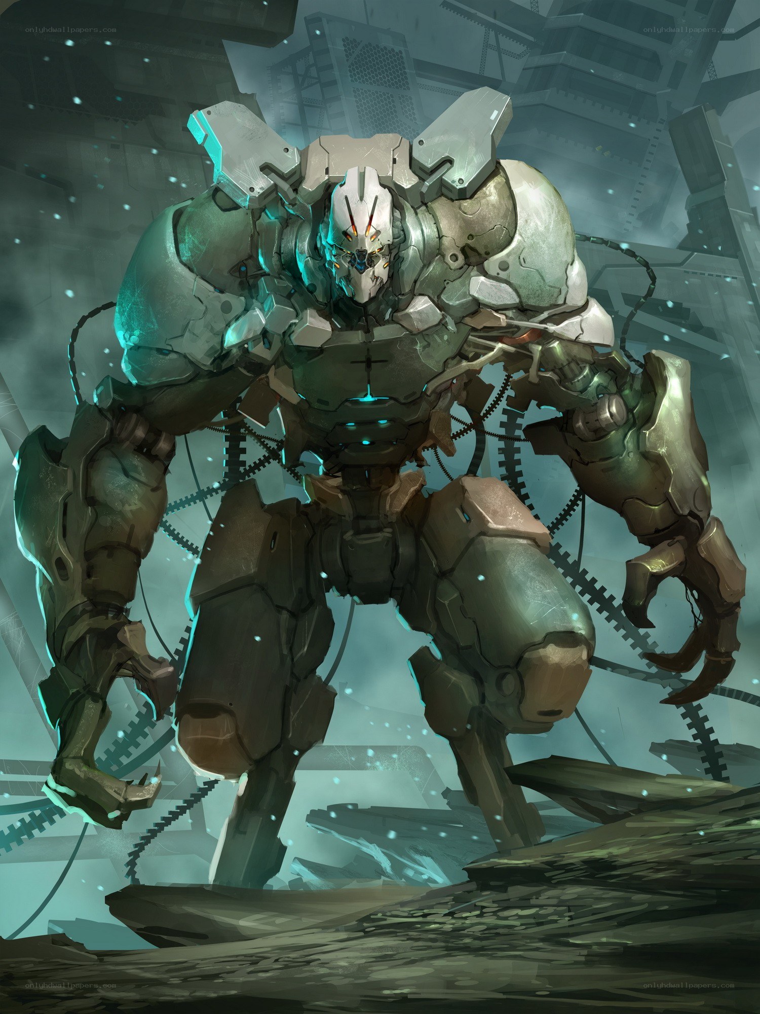 mechanical war robot