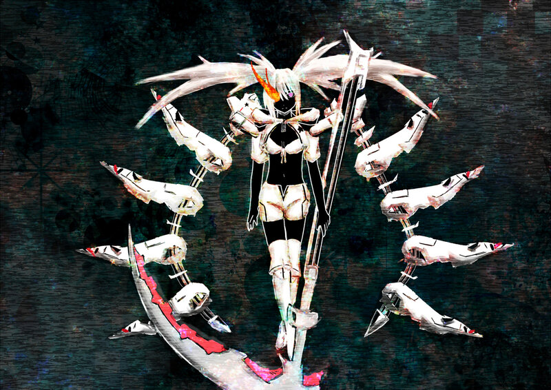 Mechanical Warrior Figure — Black