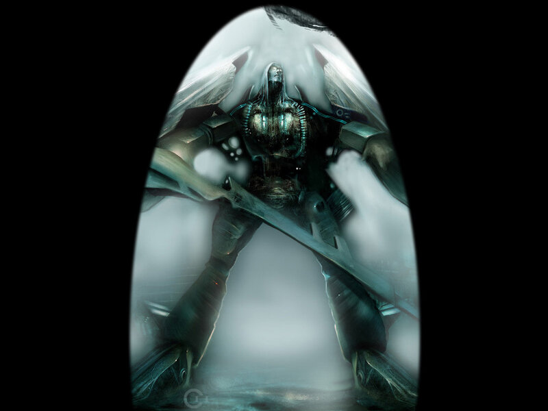 Mechanical Warrior Figure