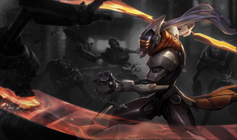 Mechanical Warrior in Combat — Black, Dramatic, Night, Digital Art, Robotic Armor