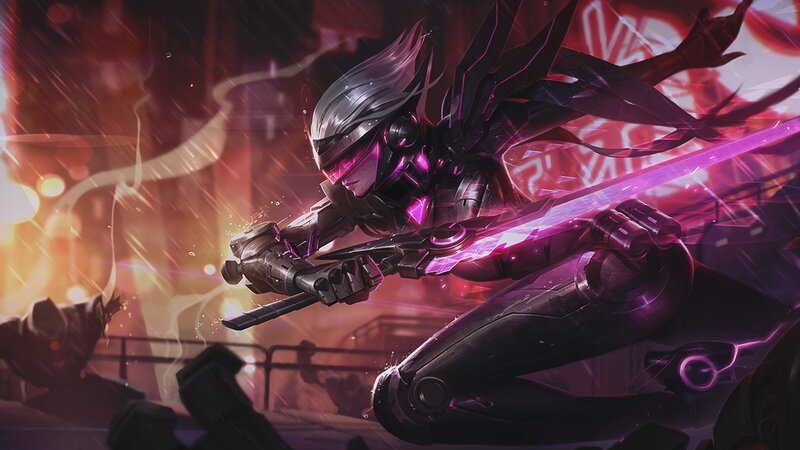 Mechanical Warrior in Combat — Purple