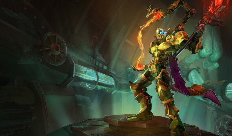 Mechanical Warrior with Staff