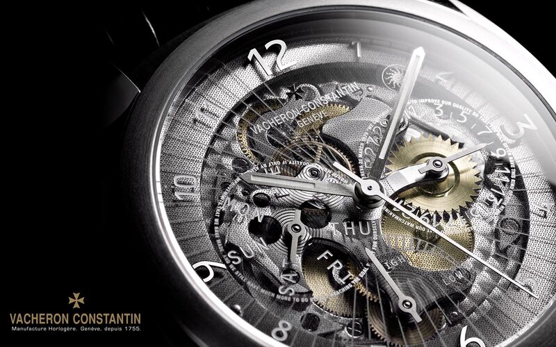 Mechanical Watch Face — Black, Dramatic