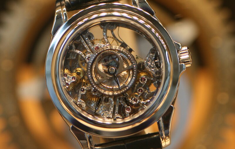 Mechanical Watch Movement — Silver, Detailed, Photograph