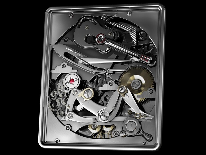 Mechanical Watch Movement — Silver, Technical, 3d Render, Gears, Cogs, Wheels