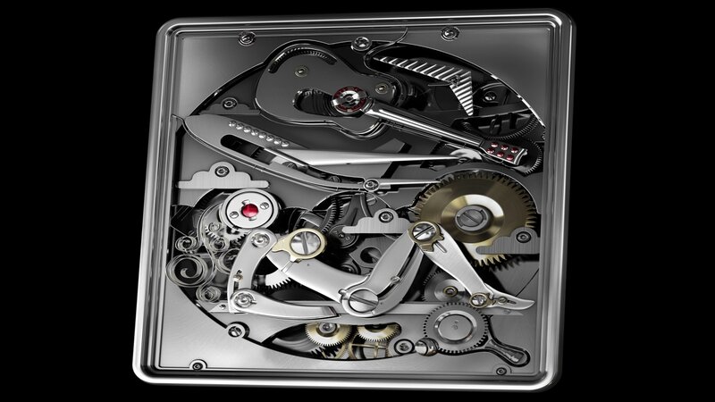 Mechanical Watch Movement — Silver, Technical, 3d Render, Gears, Wheels