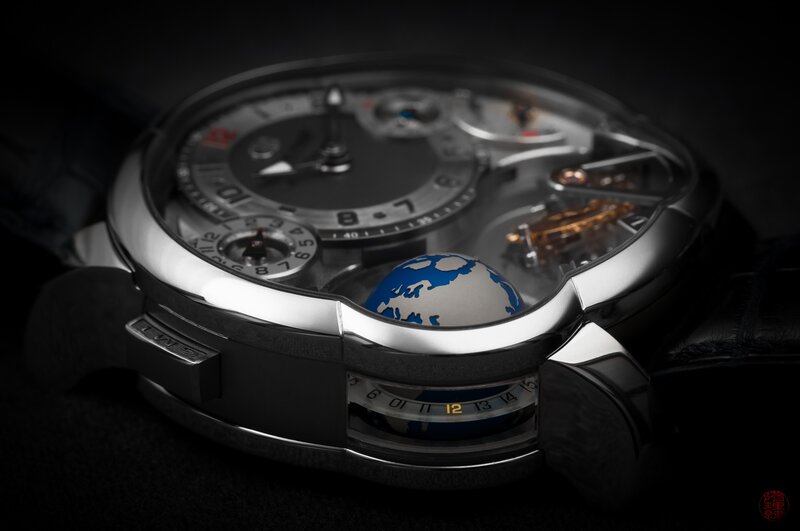 Mechanical Watch with Globe