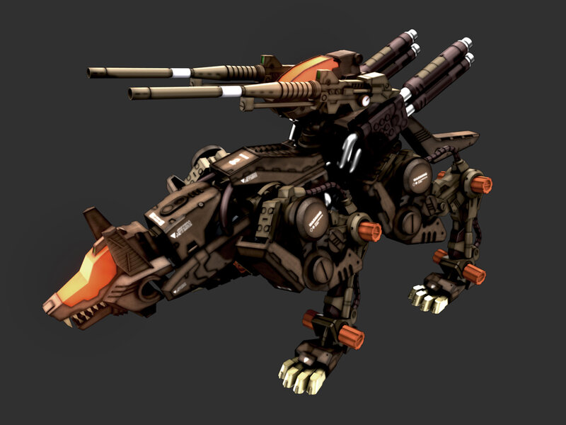 mechanical wolf combat unit