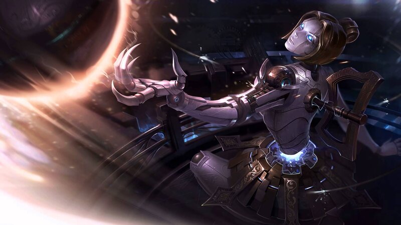 Mechanical Woman with Glowing Eyes — Gray, Dramatic, Digital Art, Robotic Armor