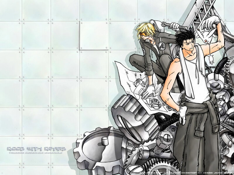 Mechanical workshop scene