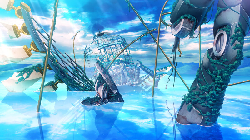 Mechanical Wreckage in Water