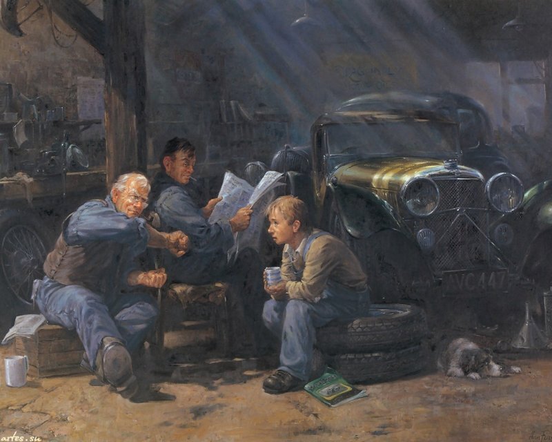 Mechanics in Garage