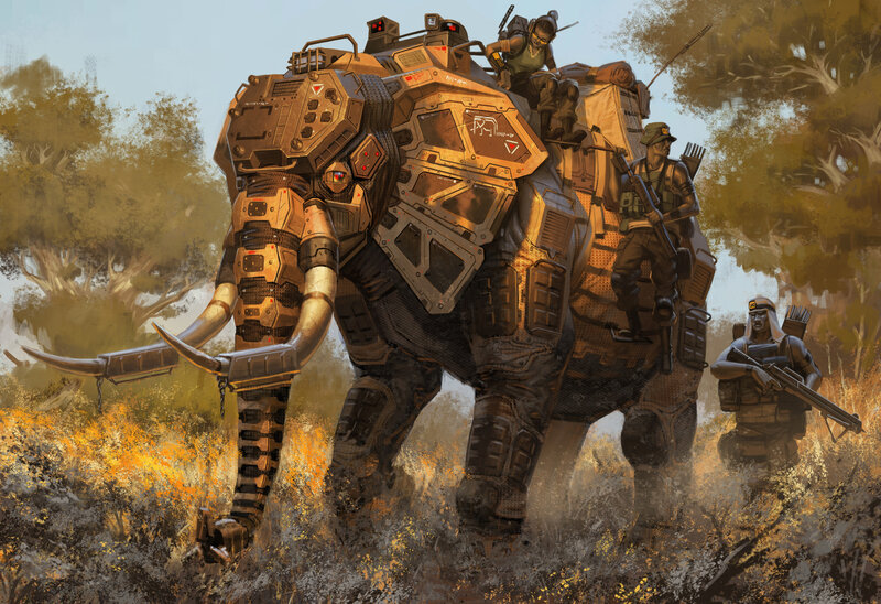 Mechanized Elephant — Brown
