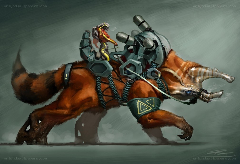 mechanized fox rider