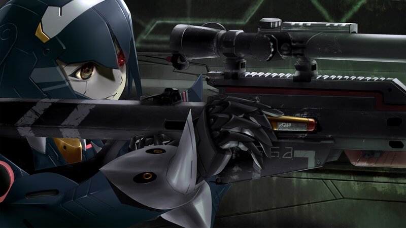 Mechanized Soldier Aiming Rifle