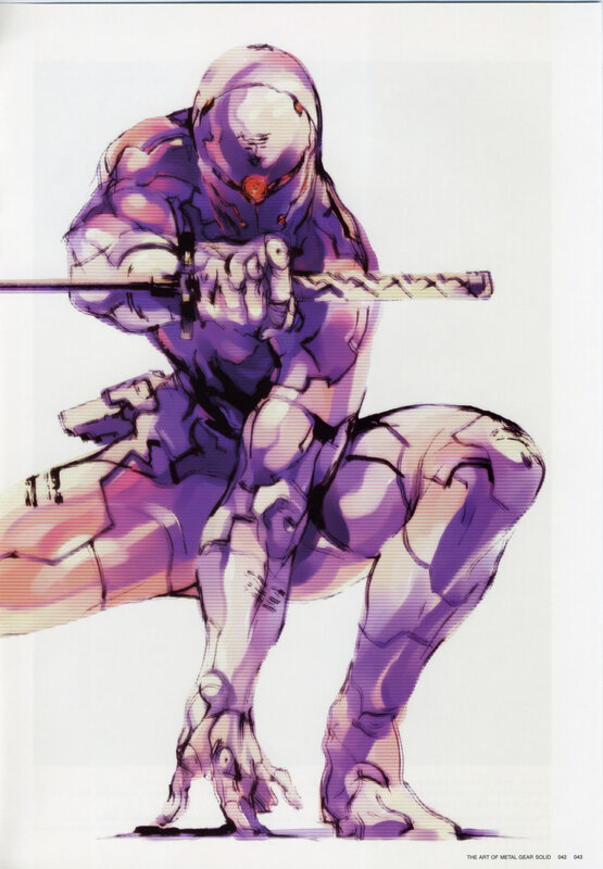 Mechanized Soldier Crouching — Purple