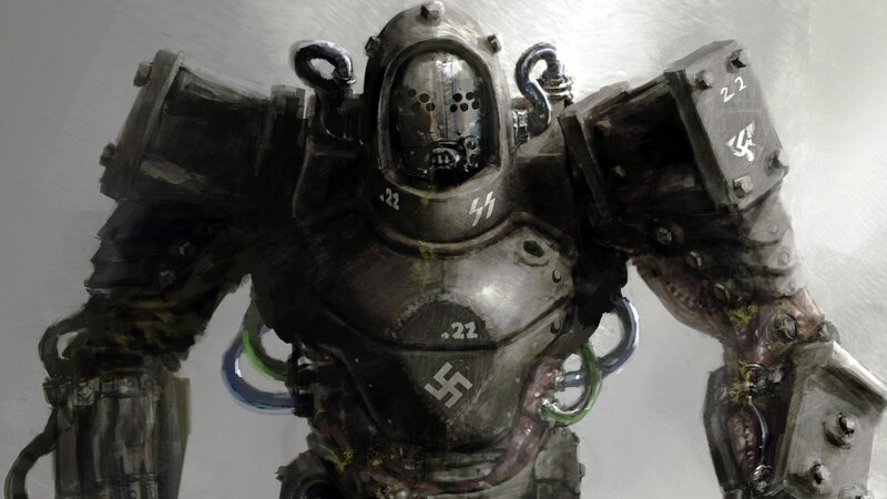 Mechanized Soldier — Gray, Dramatic