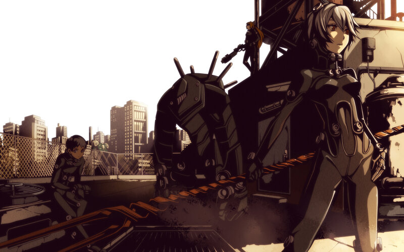 Mechanized Soldiers on Rooftop — Brown