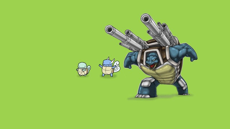Mechanized Turtle Pokémon — Green
