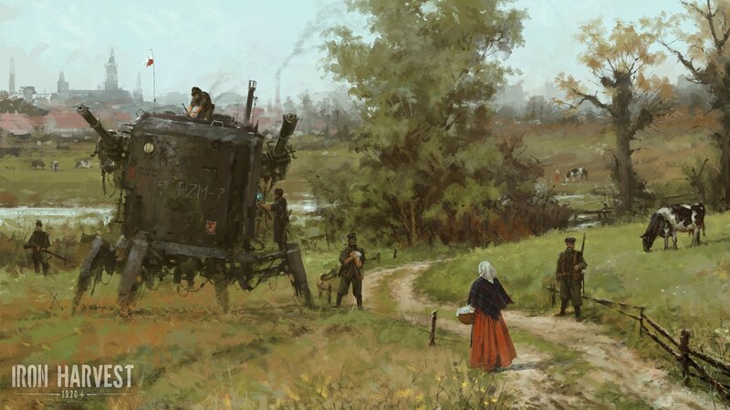 Mechanized Walker in Field